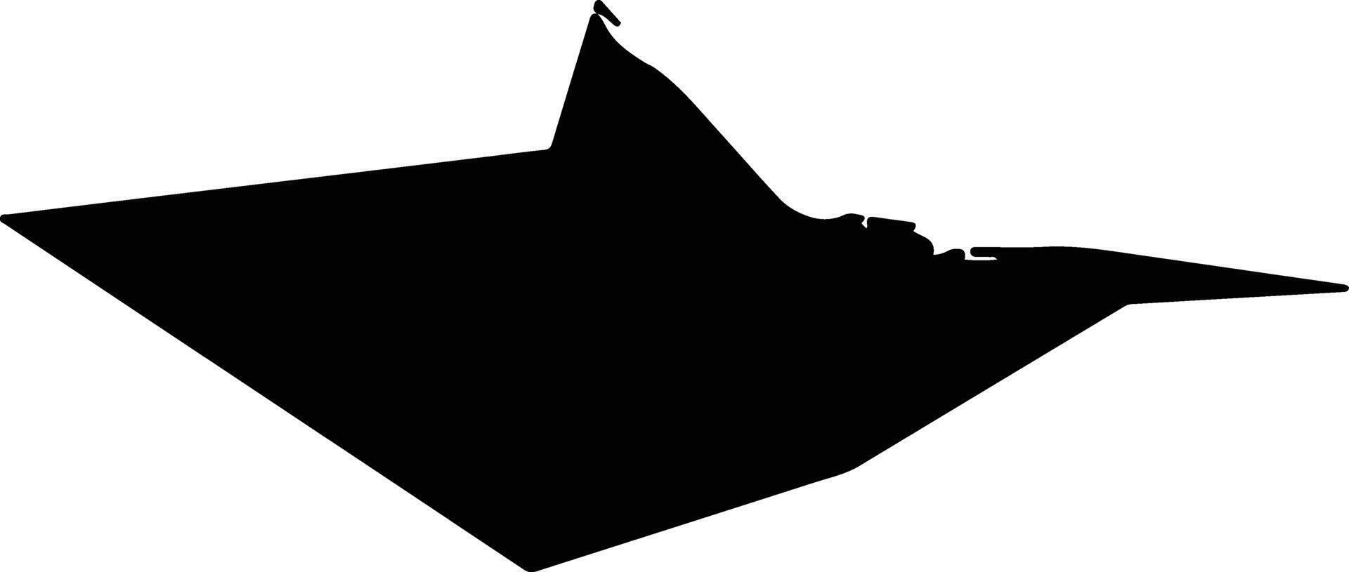Falkirk United Kingdom silhouette map vector