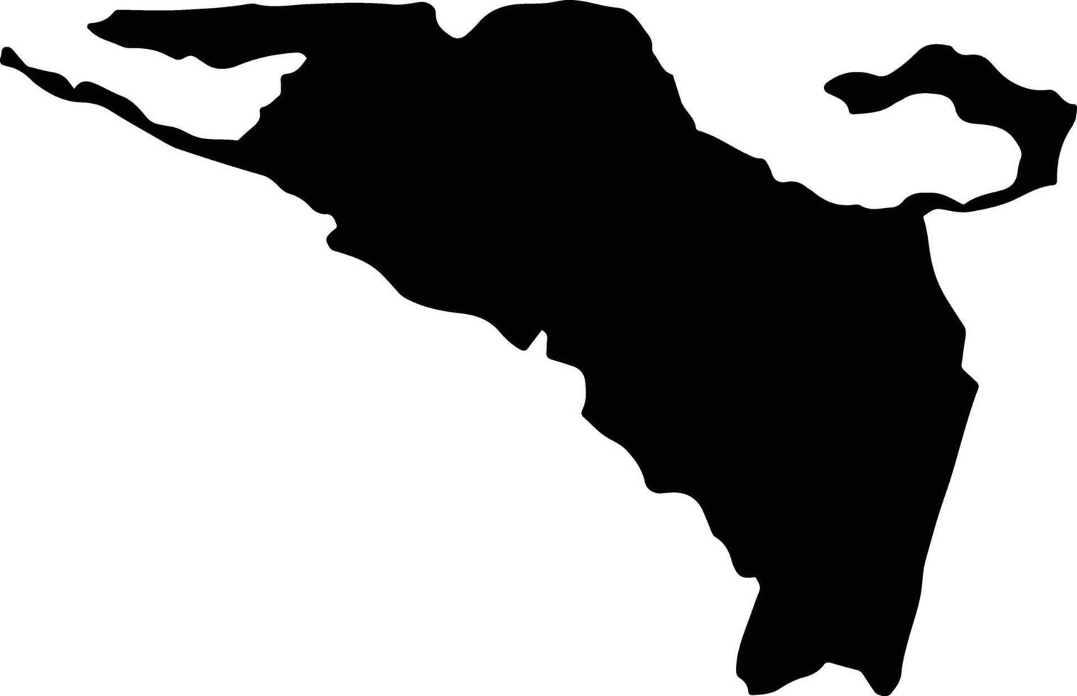 Falmouth Jamaica silhouette map vector