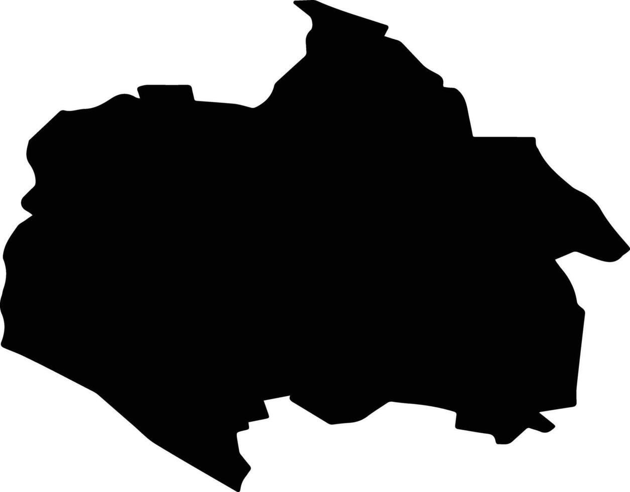 FALTICENI Romania silhouette map vector