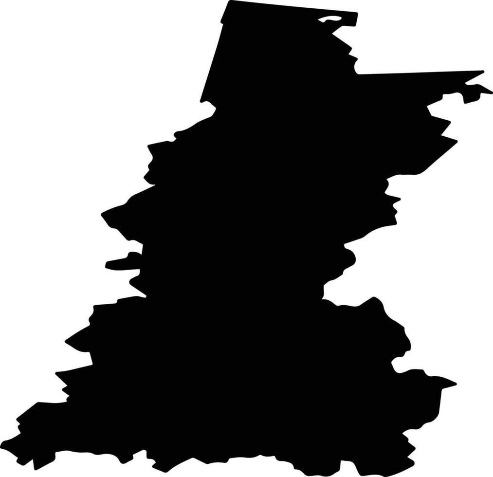 Falyonsky District Russia silhouette map vector