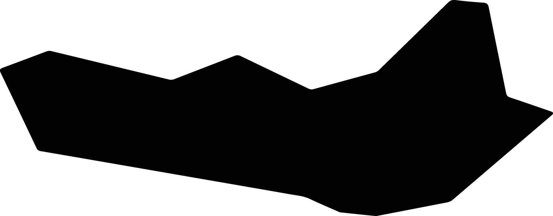 Fangzhengxian China silhouette map vector