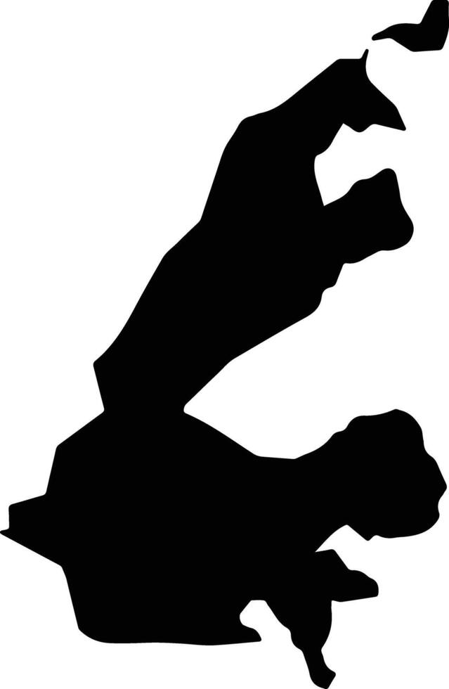 Fanif Micronesia silhouette map vector