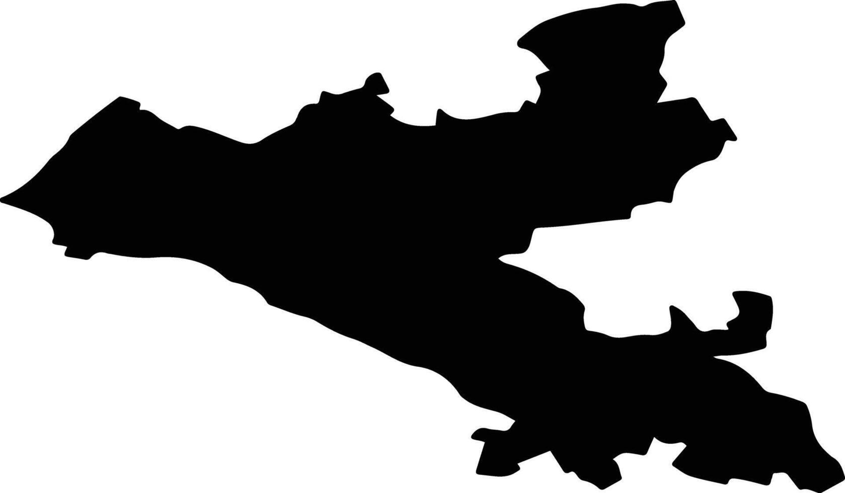 FARAGAU Romania silhouette map vector
