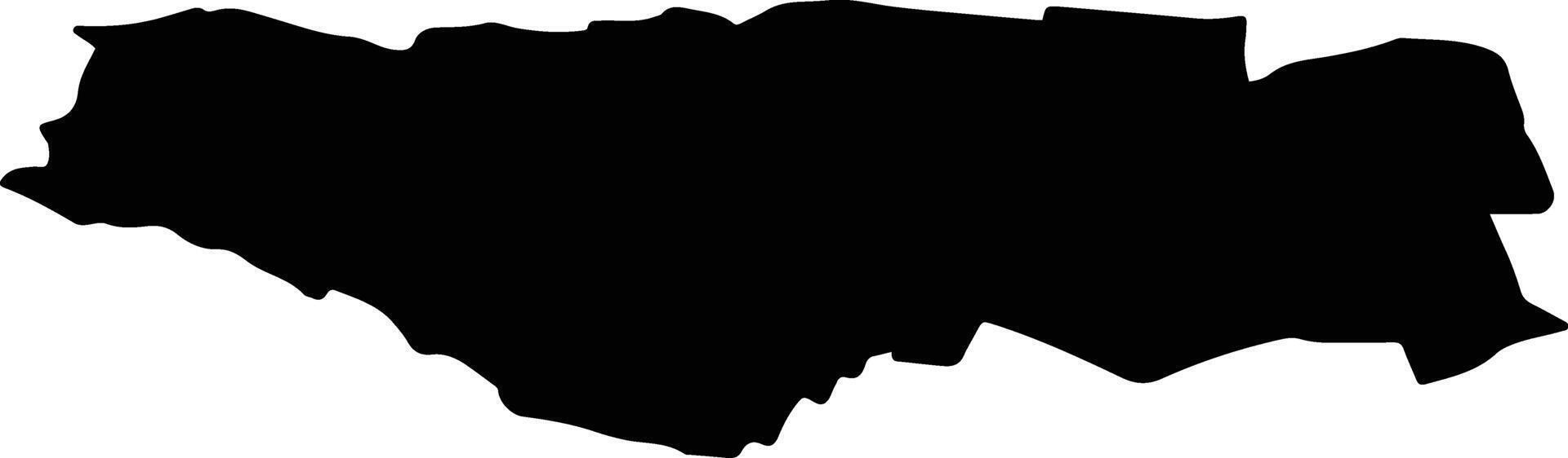 FARAOANI Romania silhouette map vector