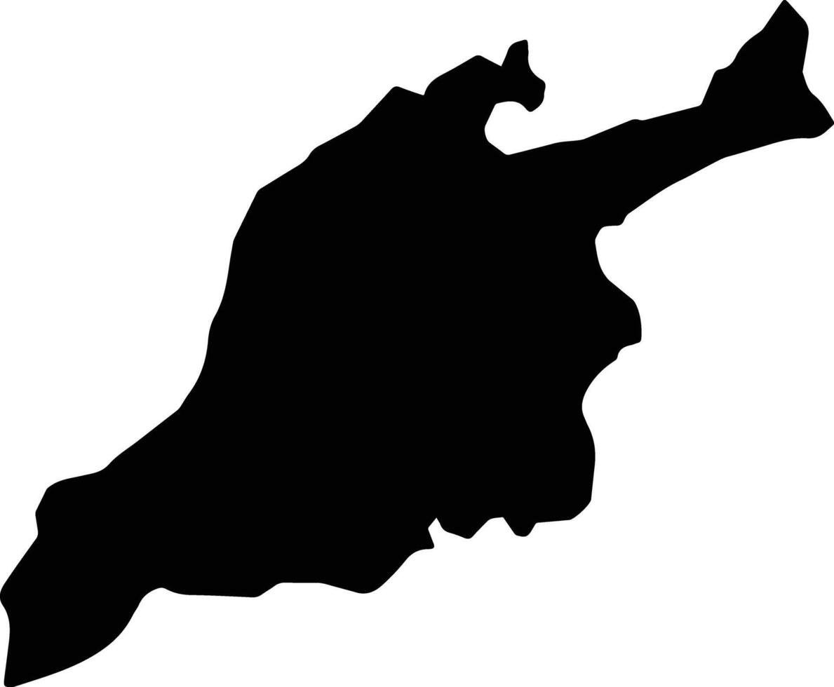 Farat Ghamid Az Zinad Saudi Arabia silhouette map vector