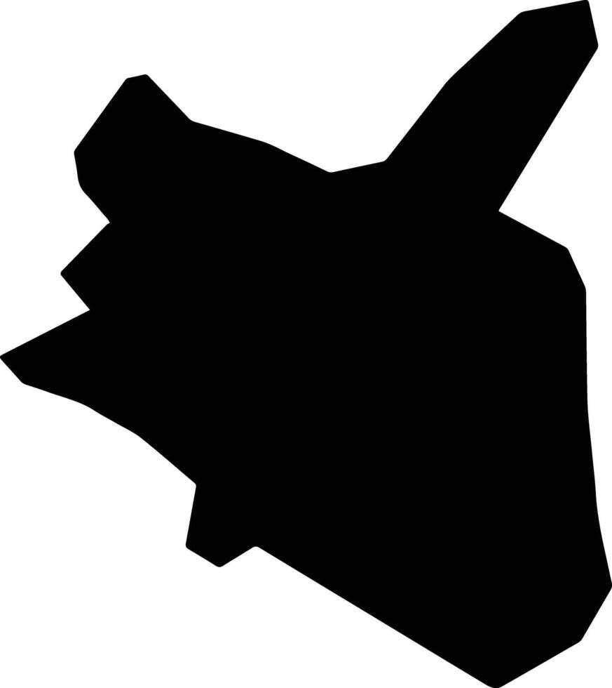 Farshut Egypt silhouette map vector