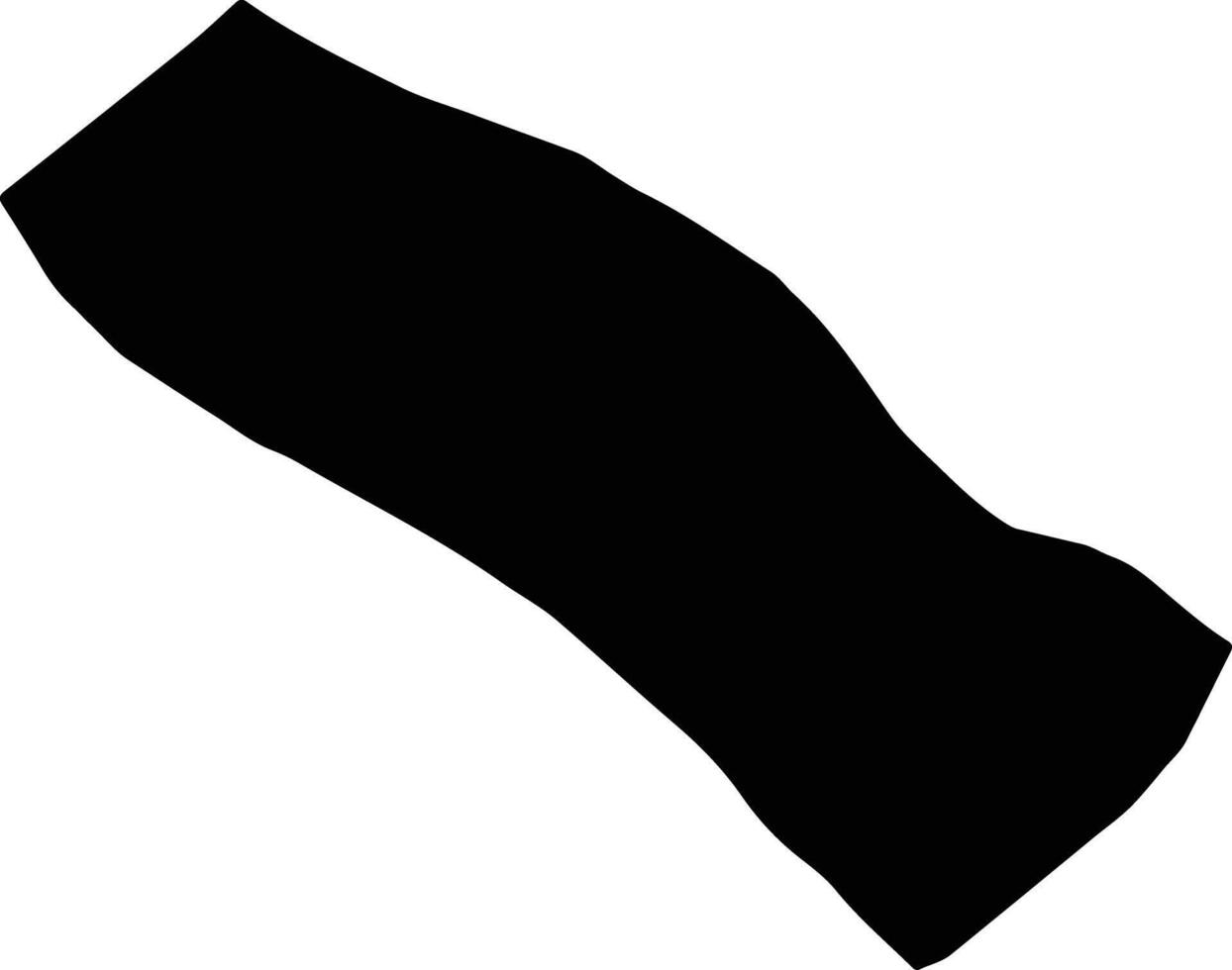 Farsan Iran silhouette map vector