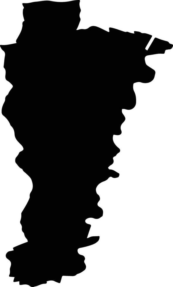 FARTATESTI Romania silhouette map vector