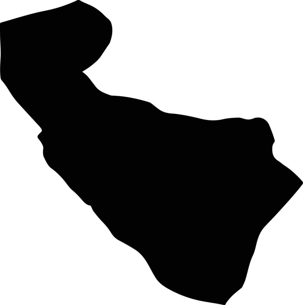 Fasa Iran silhouette map vector