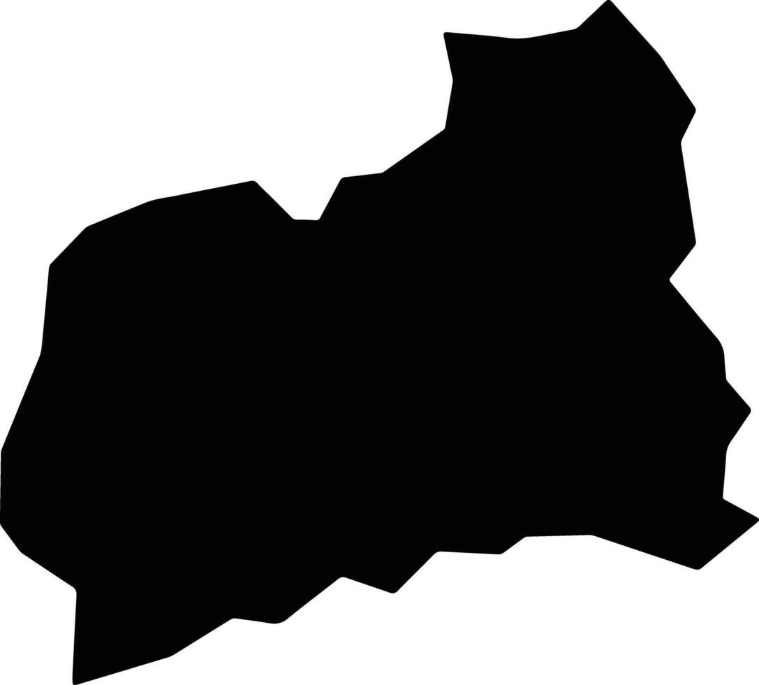 Faskari Nigeria silhouette map vector