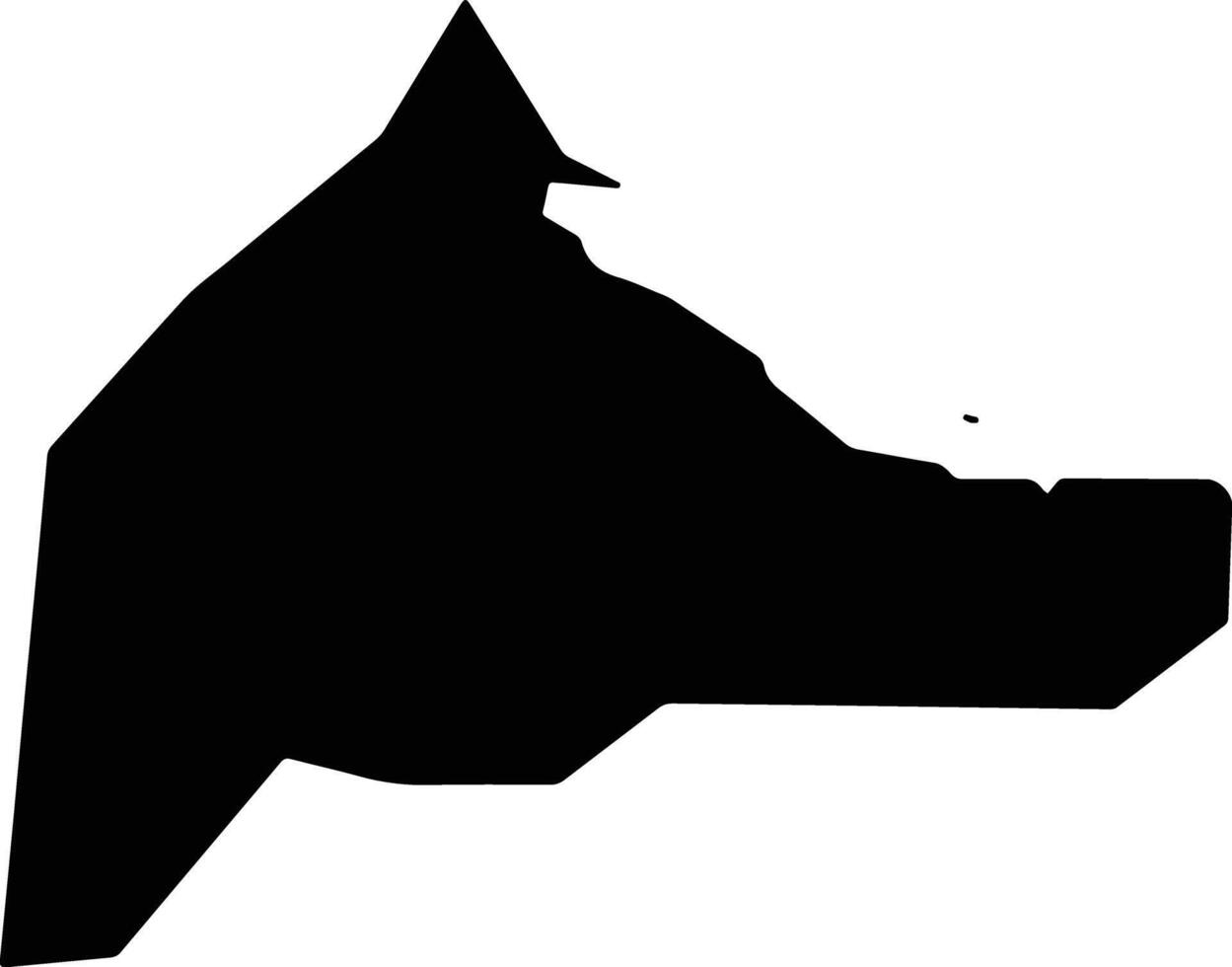 Fatih Turkey silhouette map vector