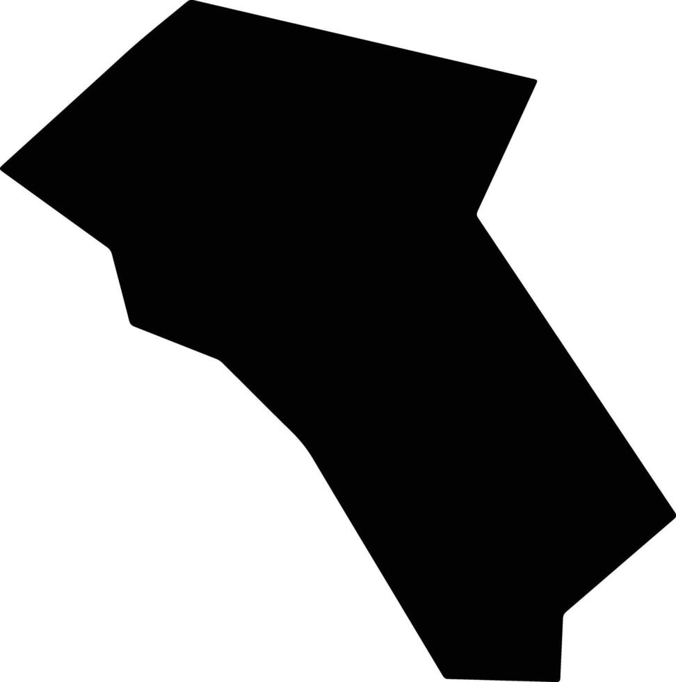 Fauquier United States silhouette map vector