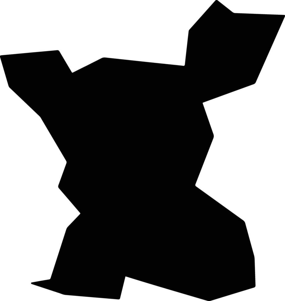 Faxinal dos Guedes Brazil silhouette map vector