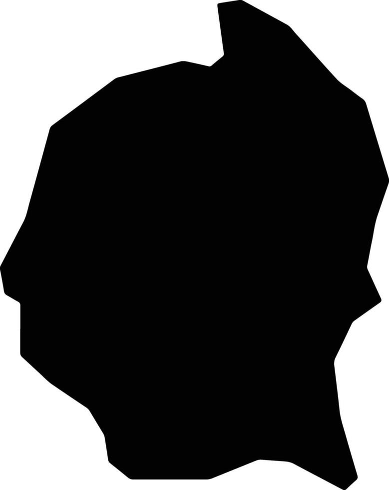 Fayfa Saudi Arabia silhouette map vector