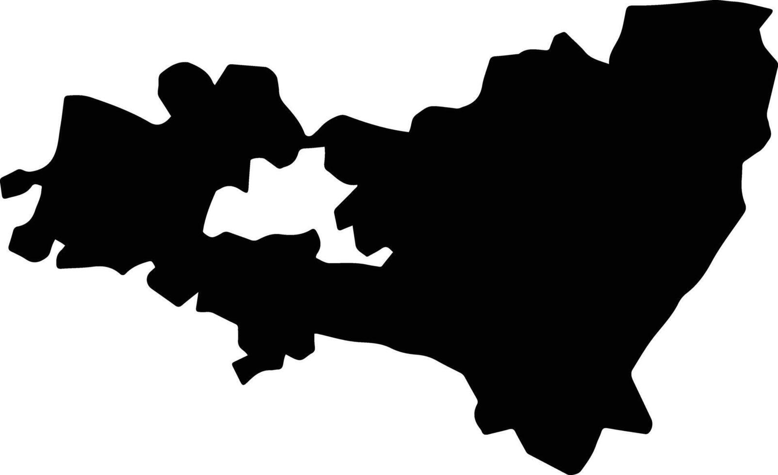 Fayyum Egypt silhouette map vector