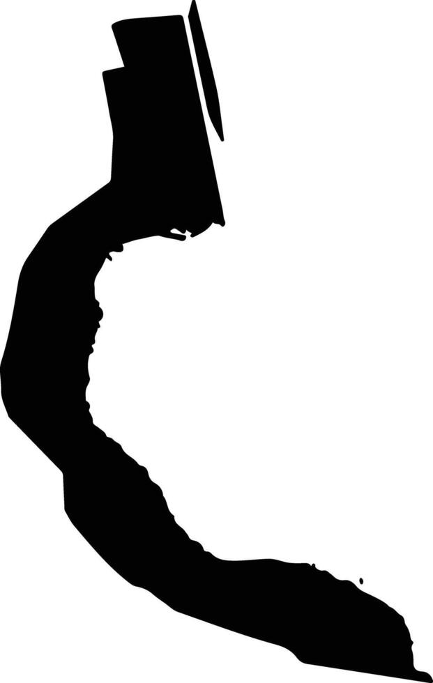 Fayid Egypt silhouette map vector
