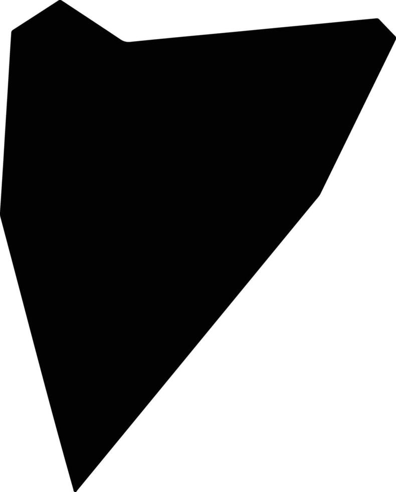 Feidongxian China silhouette map vector