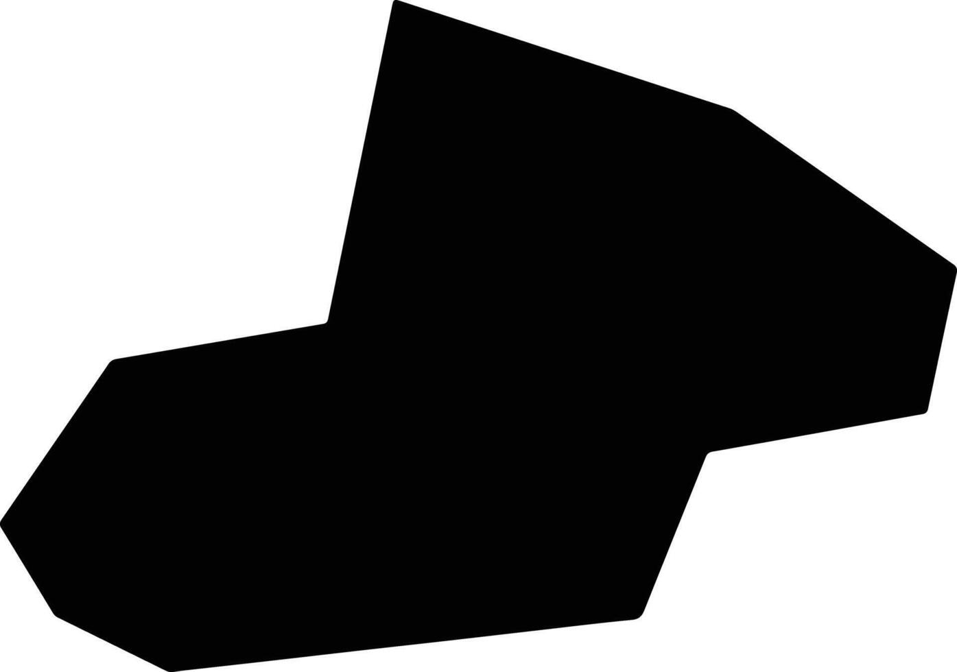 Feixian China silhouette map vector