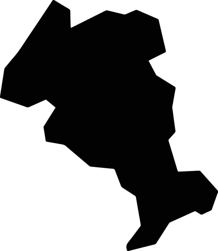 Felisburgo Brazil silhouette map vector