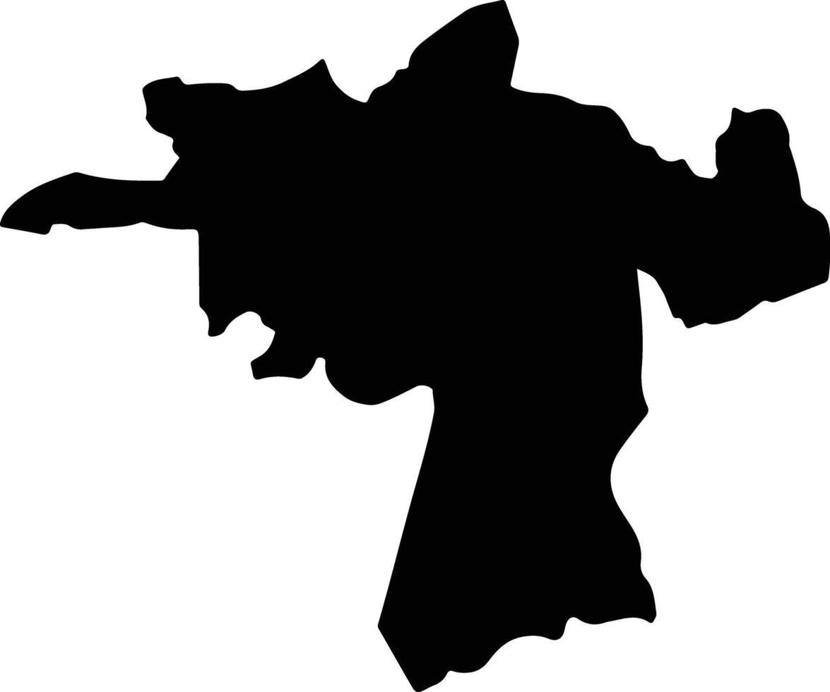 Fellowship Jamaica silhouette map vector