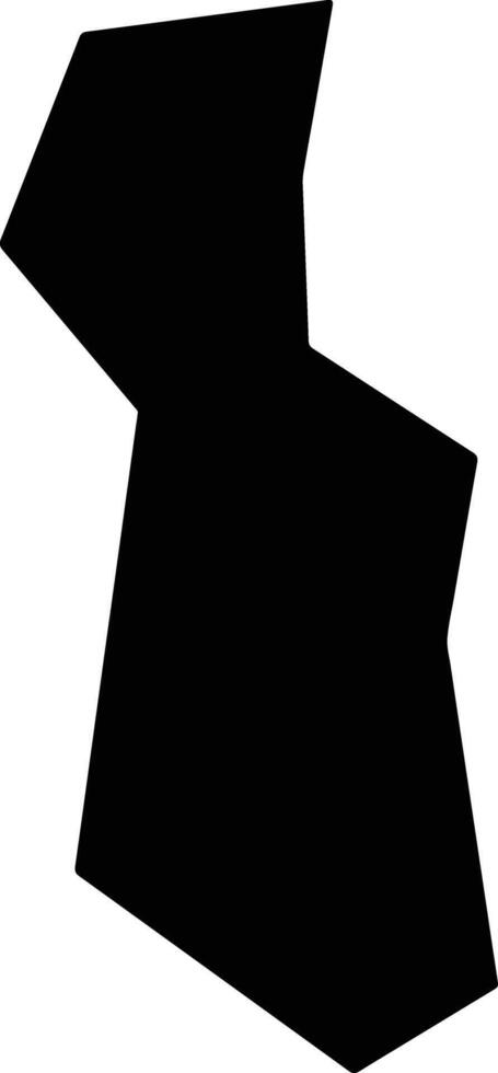 Fenggangxian China silhouette map vector