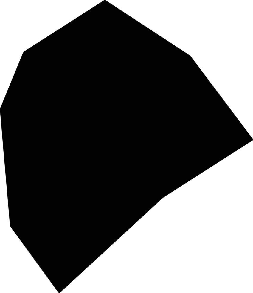 Fenghuangxian China silhouette map vector