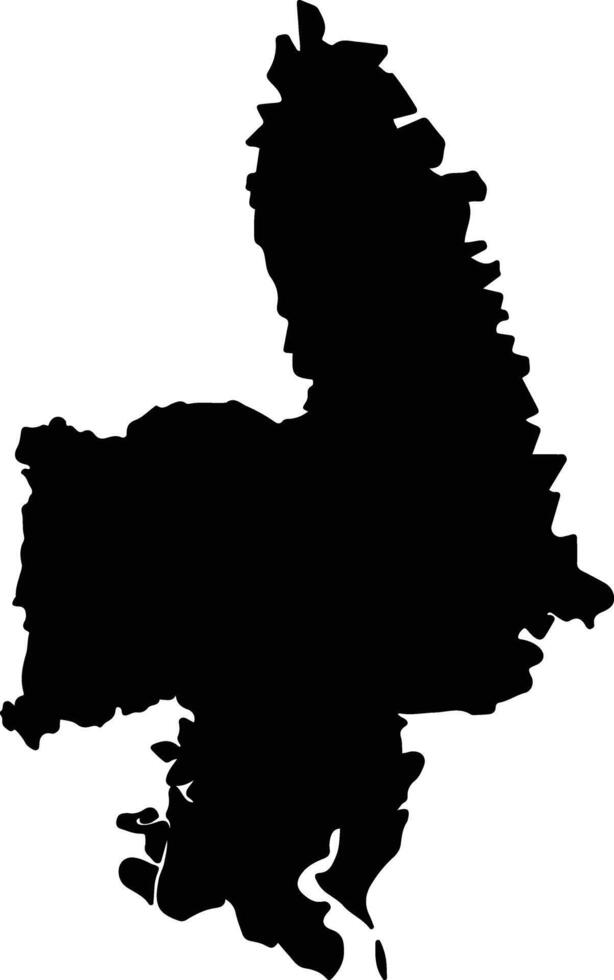 Feni Bangladesh silhouette map vector