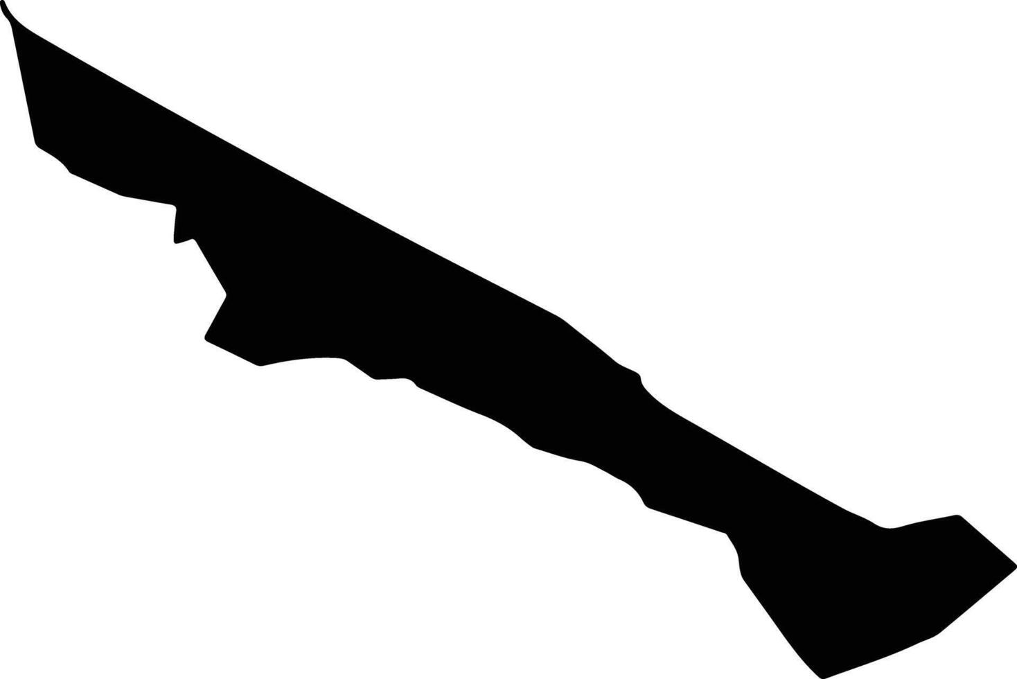 Ferap Turkmenistan silhouette map vector