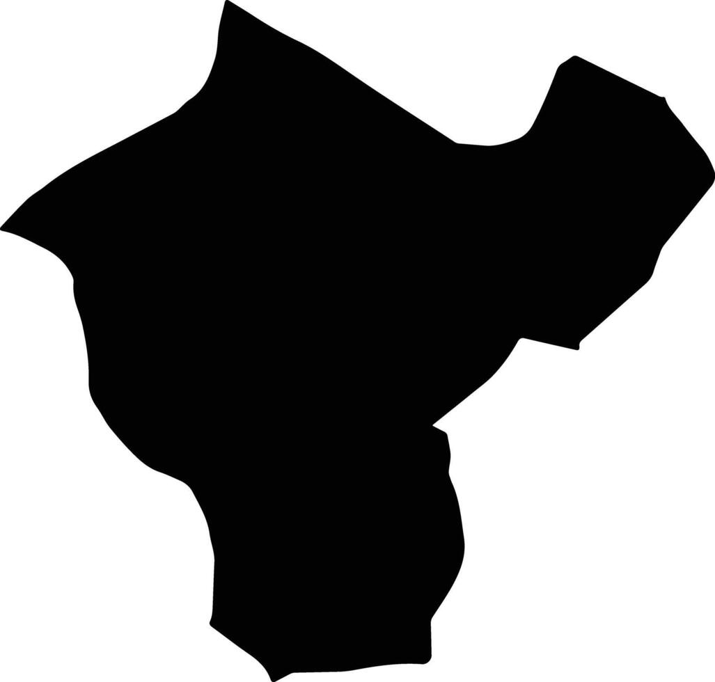 Fereydan Iran silhouette map vector