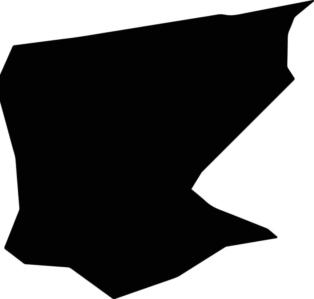 Fereydunkenar Iran silhouette map vector