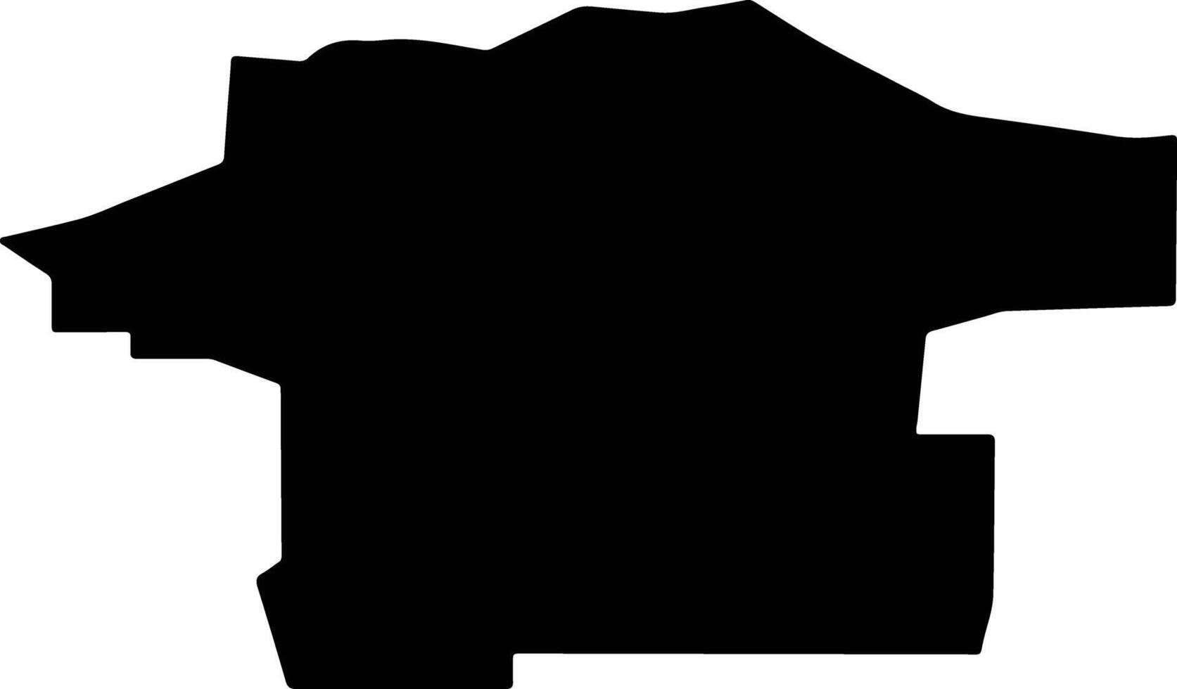 Fergus United States silhouette map vector