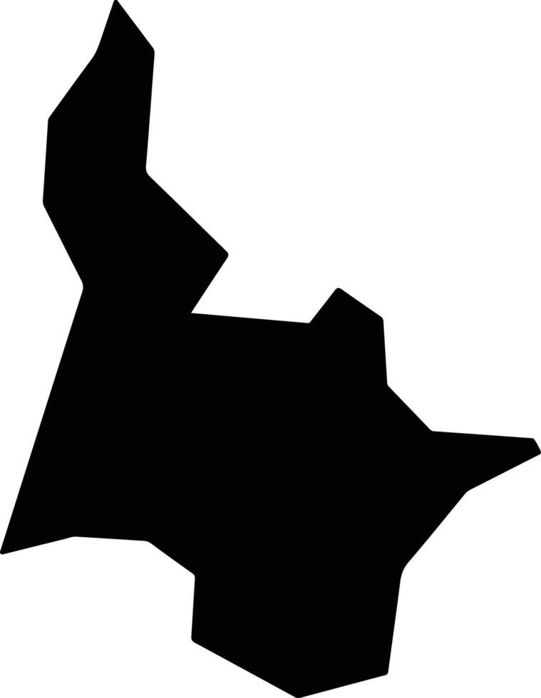 Fernandes Pinheiro Brazil silhouette map vector