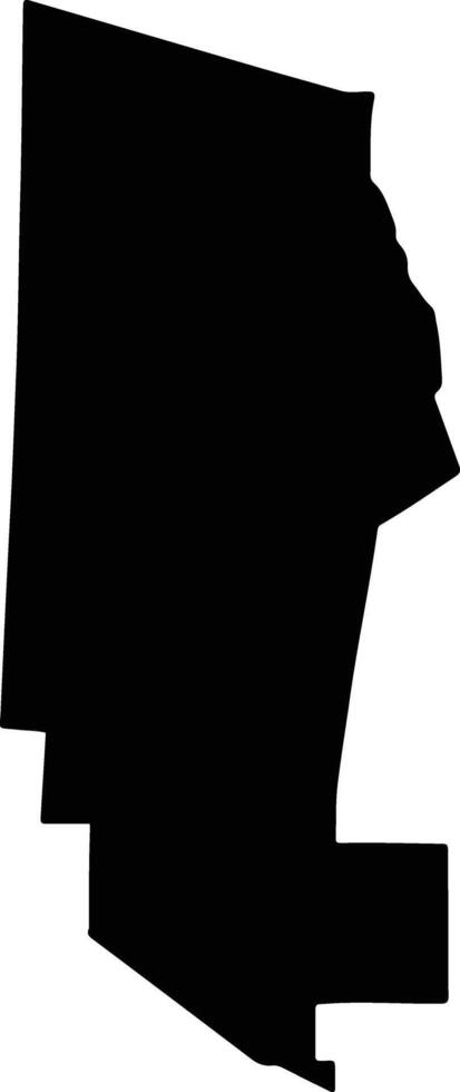 Filadelfia Paraguay silhouette map vector