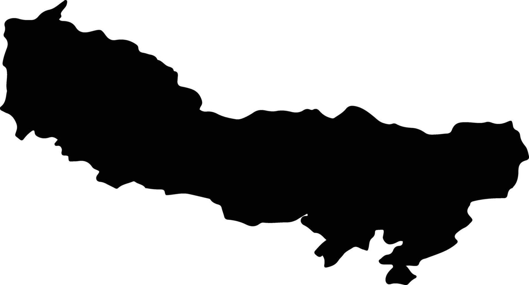 FILDU DE JOS Romania silhouette map vector