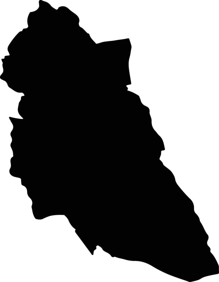 FILIPENI Romania silhouette map vector