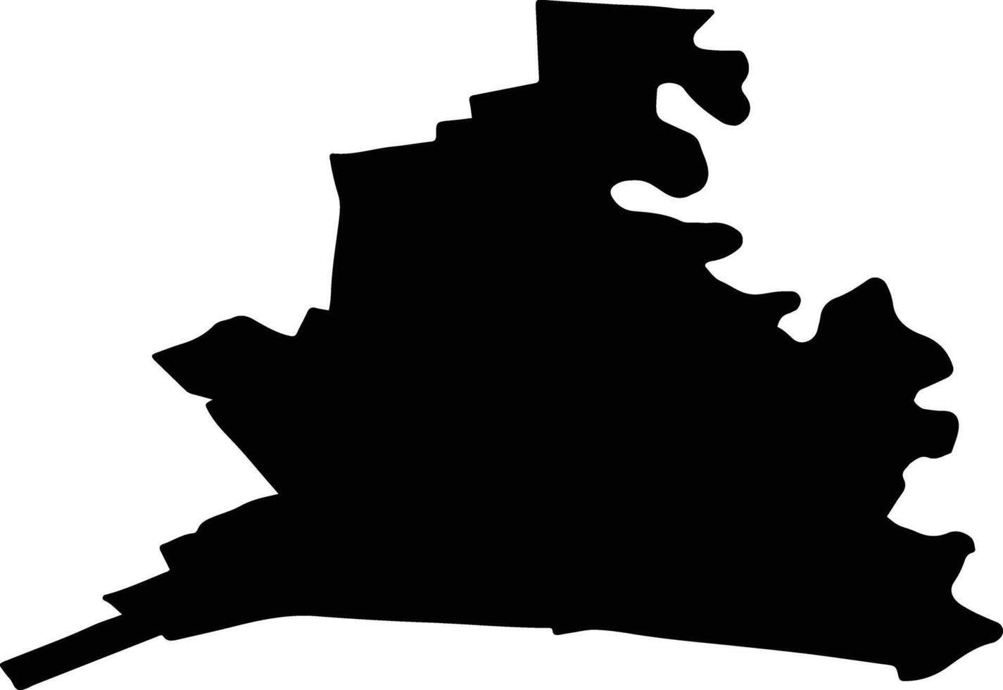FILIPESTI Romania silhouette map vector