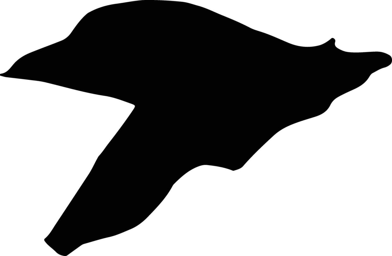 Firuzkuh Iran silhouette map vector