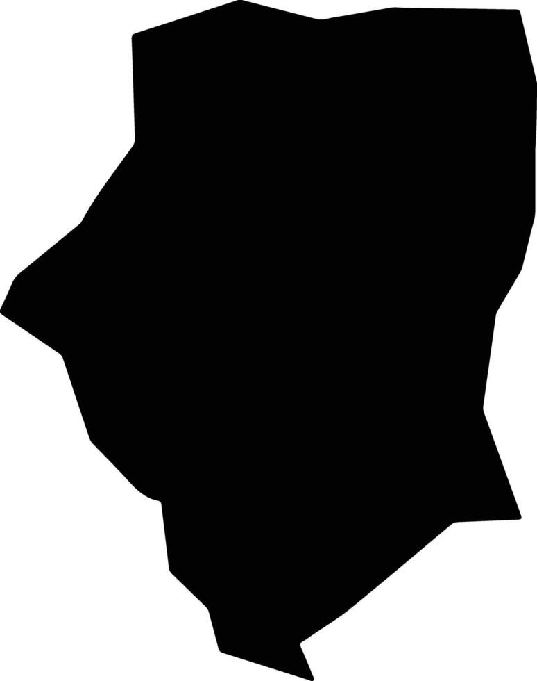 Fitri Chad silhouette map vector