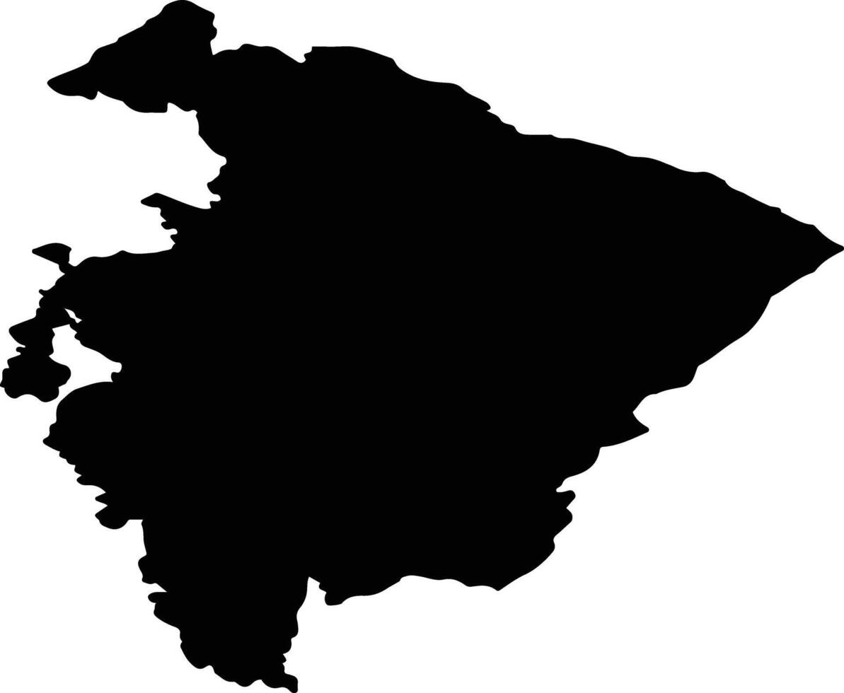 Fitjar nor Norway silhouette map vector