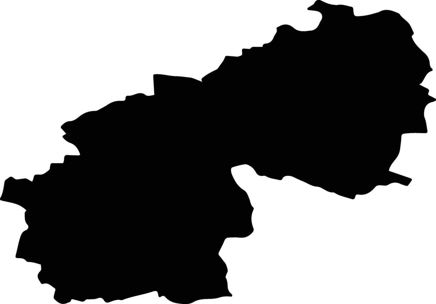 FIZESU GHERLII Romania silhouette map vector
