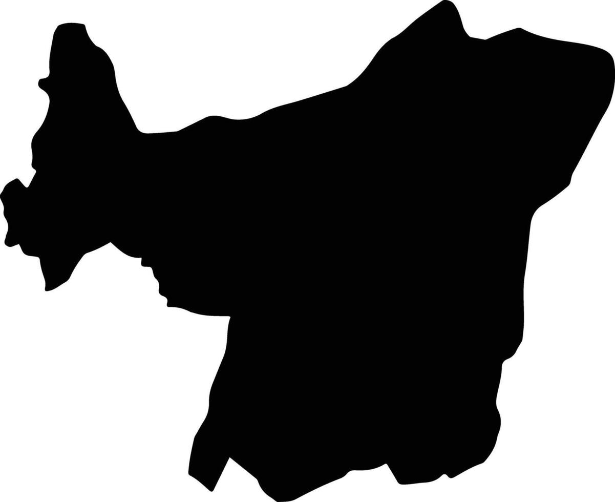 Flandes Colombia silhouette map vector