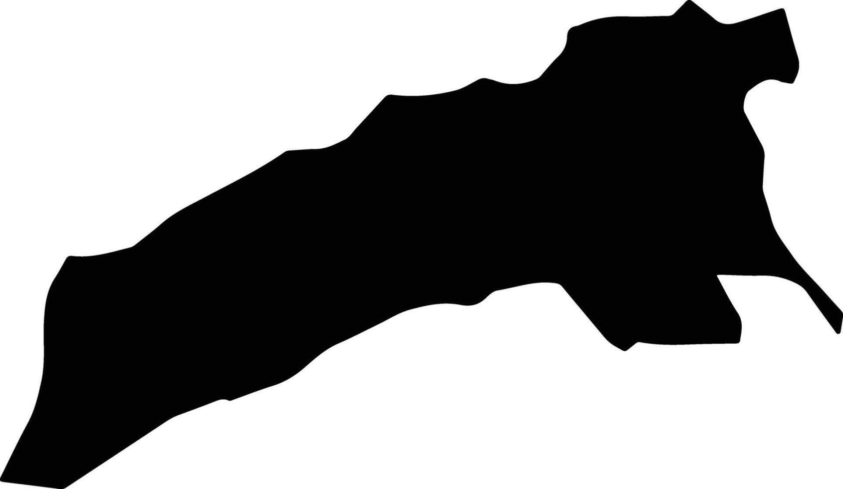 Flankers Jamaica silhouette map vector