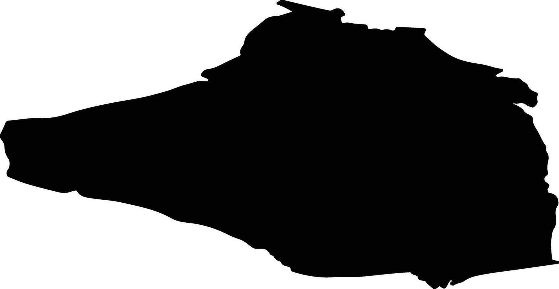 Flesberg nor Norway silhouette map vector