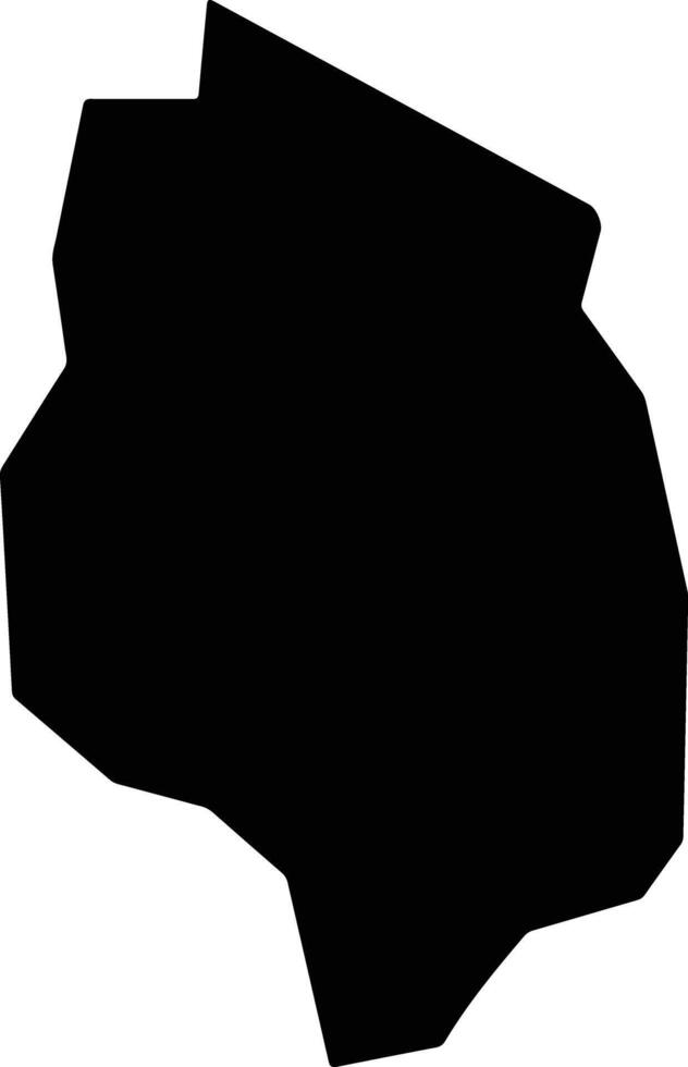 Floresta Azul Brazil silhouette map vector