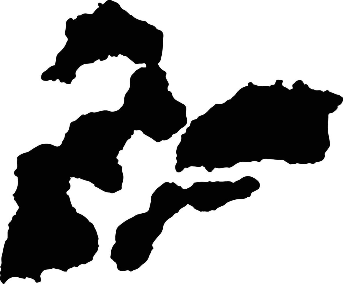Flores Timur Indonesia silhouette map vector