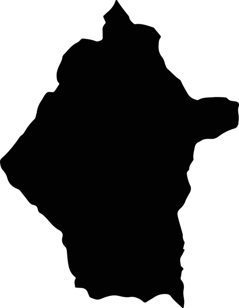 Floresta Colombia silhouette map vector