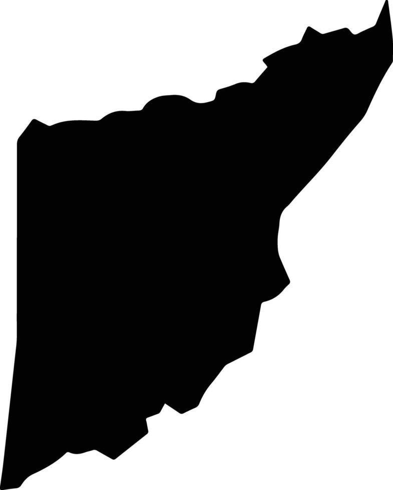 Floresta do Araguaia Brazil silhouette map vector