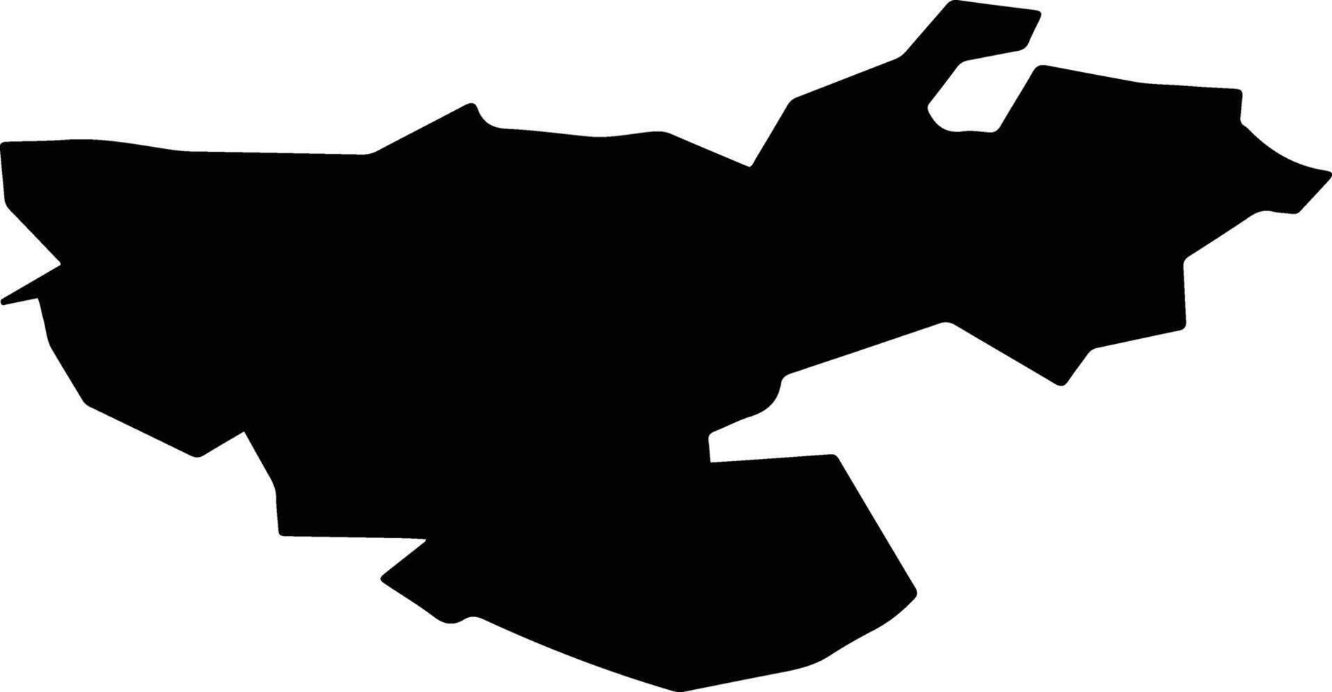 Floresti Moldova silhouette map vector