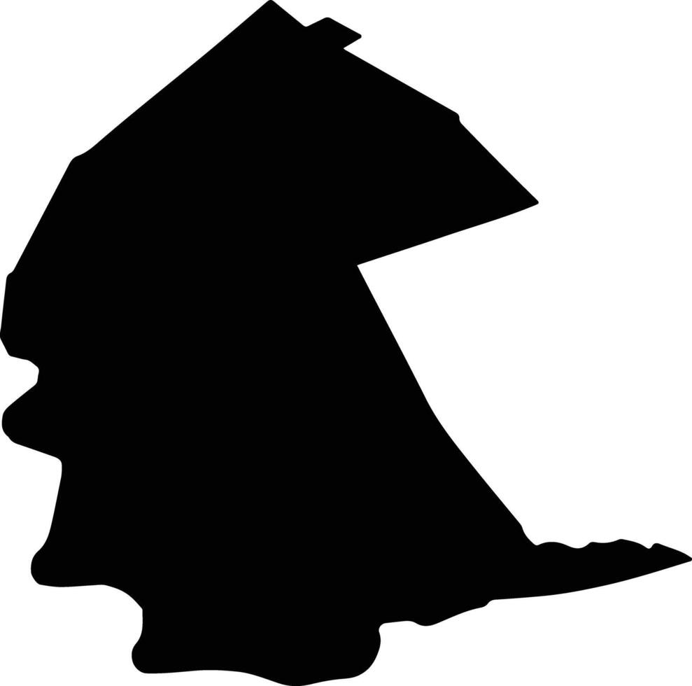 FLORESTI STOENESTI Romania silhouette map vector