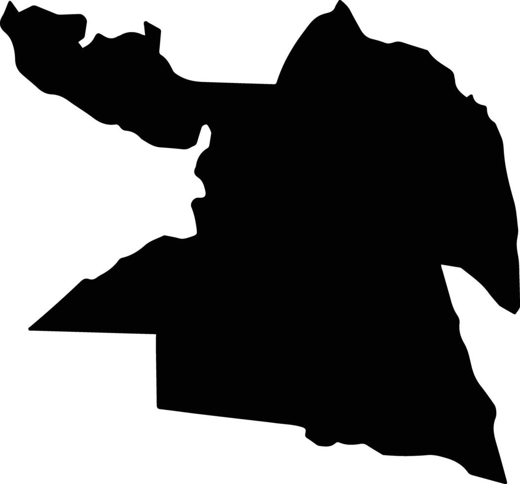 Flower Hill Jamaica silhouette map vector